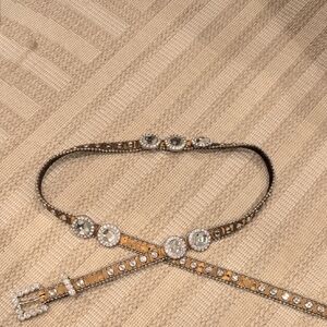 Crystal Embellished Country Tan Belt